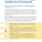 Overview of the Invent Apply Transition (I-A-T) Framework
