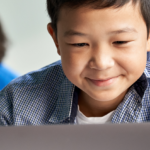 Student on a laptop